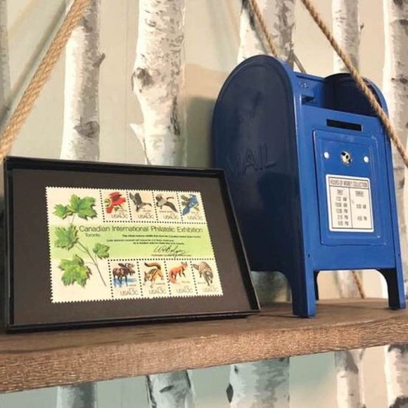 1973 Boston Tea Party 4x6 Framed Stamp Art Unused Vintage USA #FR1483. - Picture 5 of 6